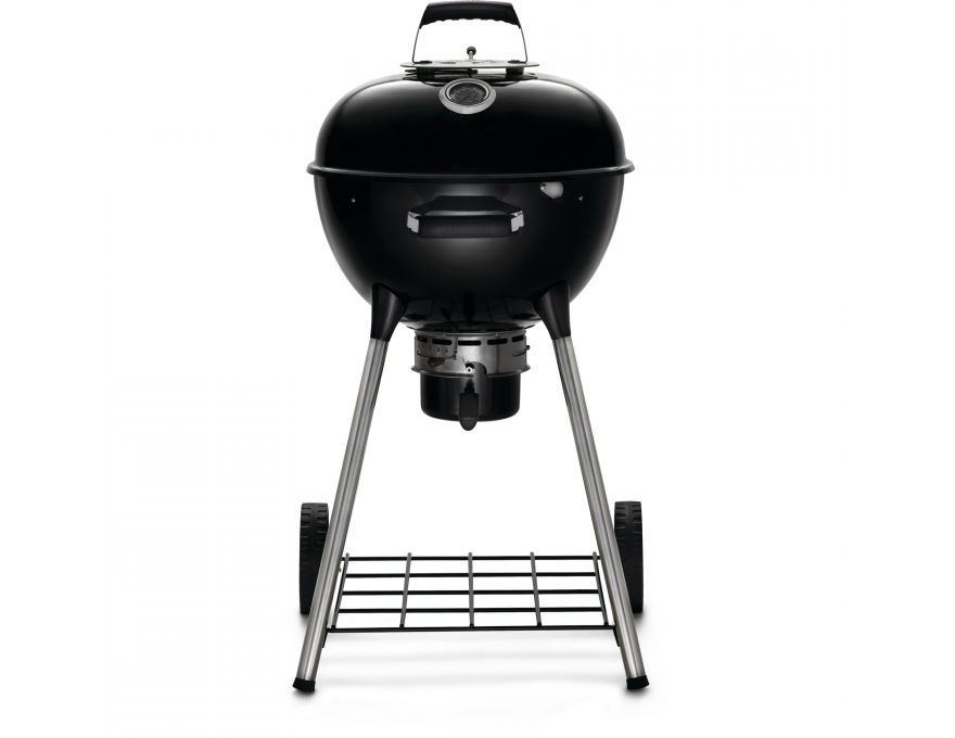 Grill węglowy 18" Premium Charcoal Kettle czarny  47 cm + zestaw (komin do rozpalania #67802, węgiel drzewny 3 kg #67107, podpałka 100 szt. #67052) - 2